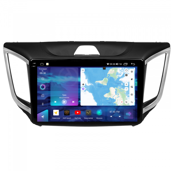 Магнитола на платформе Android Navi PRO 2K 6/128Gb 10" для Hyundai Creta 2014-2019