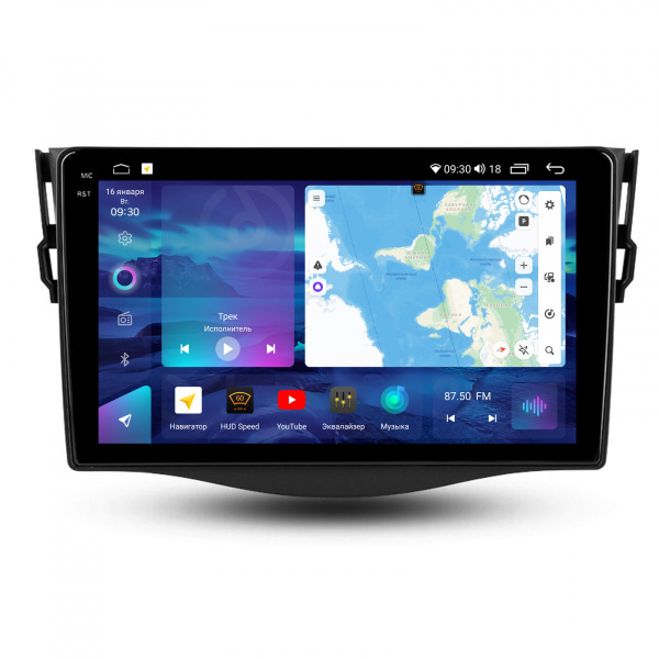 Магнитола на платформе Android Navi PRO 2K 6/128Gb 9" для Toyota RAV4 2005-2014