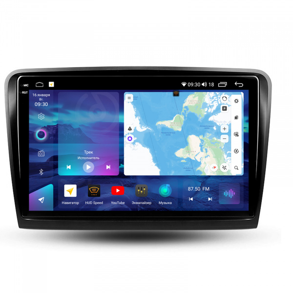 Магнитола на платформе Android Navi PRO 2K 6/128Gb 10" для Skoda Superb 2008-2015