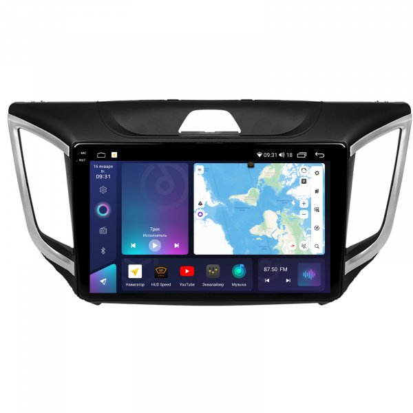 Магнитола на платформе Android Navi PRO 2K 4/32Gb 10" для Hyundai Creta 2014-2019