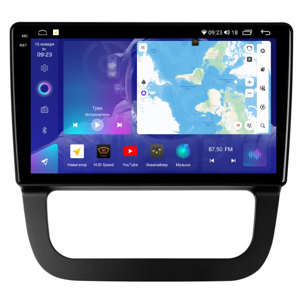 Магнитола на платформе Android Navi PRO 2K 4/64Gb 10" для Volkswagen Golf 5/Jetta 5 2003-2010 "F3" Climate