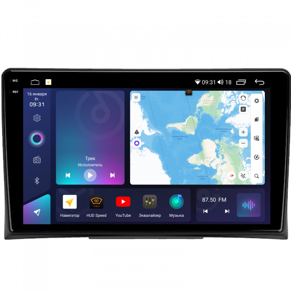 Магнитола на платформе Android Navi PRO 2K 4/32Gb 9" для Volkswagen Multivan 2003-2015