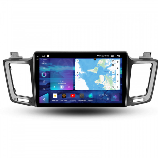 Магнитола на платформе Android Navi PRO 2K 6/128Gb 10" для Toyota RAV4 2014-2017