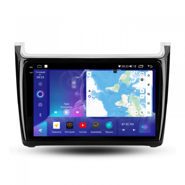 Магнитола на платформе Android Navi PRO 2K 4/64Gb 9" для Volkswagen Polo 2009-2020