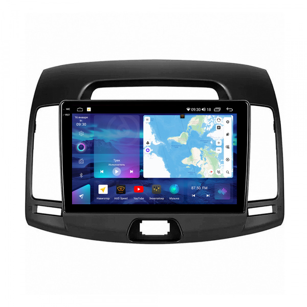 Магнитола на платформе Android Navi PRO 2K 6/128Gb 9" для Hyundai Elantra 2006-2011