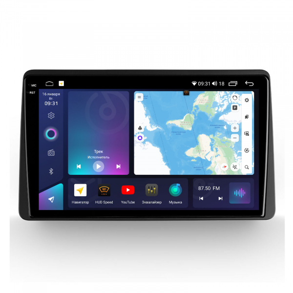 Магнитола на платформе Android Navi PRO 2K 4/32Gb 10" для Renault Duster/Arkana 2019-2024