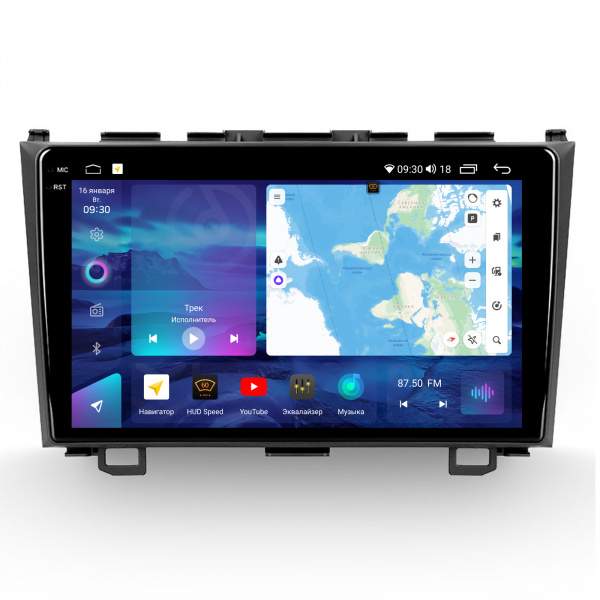 Магнитола на платформе Android Navi PRO 2K 6/128Gb 9" для Honda CR-V 2006-2012