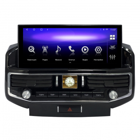 Головное устройство Android TS10 6+128Gb 12.3" для Toyota Land Cruiser 200 TYPE B 2008-2014 "комплектация без кнопки Setup"