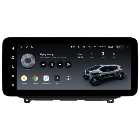 Установочный комплект для Hyundai Santa Fe 2018-2022 12.3" черная глянцевая рамка