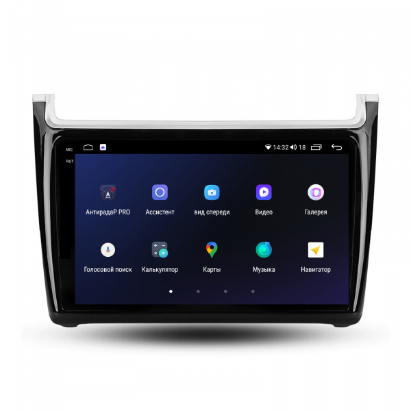 Магнитола на платформе Android Navi PRO 2K 4/32Gb 9" для Volkswagen Polo 2009-2020