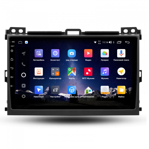 Магнитола Navi S Plus 4+64Gb 9" для Toyota Land Cruiser Prado 120 2003-2009 Type-B