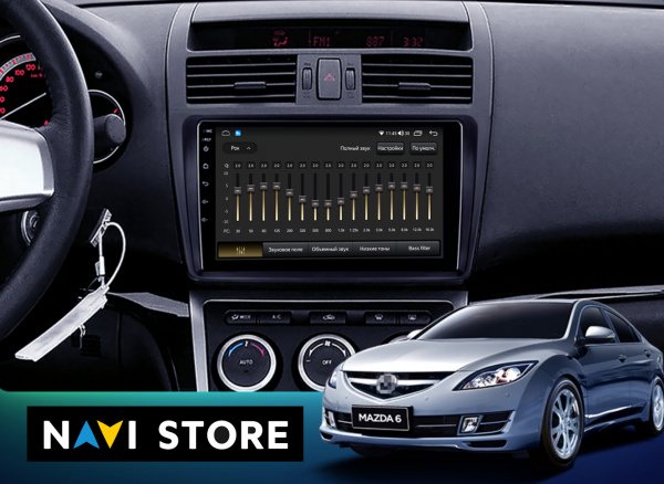 Магнитола Navi S 2+32Gb 9" для Mazda 6 2007-2012