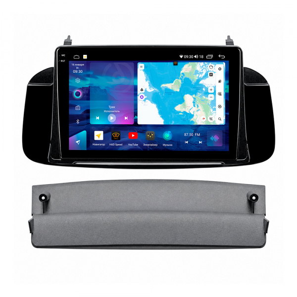 Магнитола Navi Pro 2K 6+128Gb 9" с поддержкой кругового обзора с камерами кругового обзора 360 1080p AHD для Honda Accord 2007-2012
