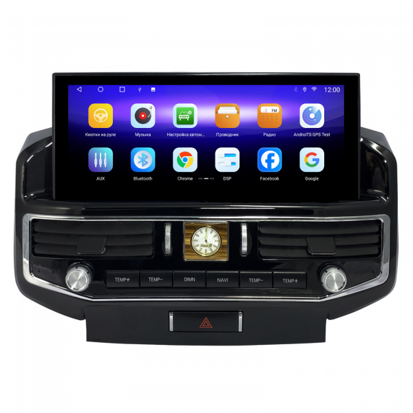 Магнитола Android TS10 6+128Gb 12.3" для Toyota Land Cruiser 200 TYPE B 2008-2014 "комплектация без кнопки Setup"