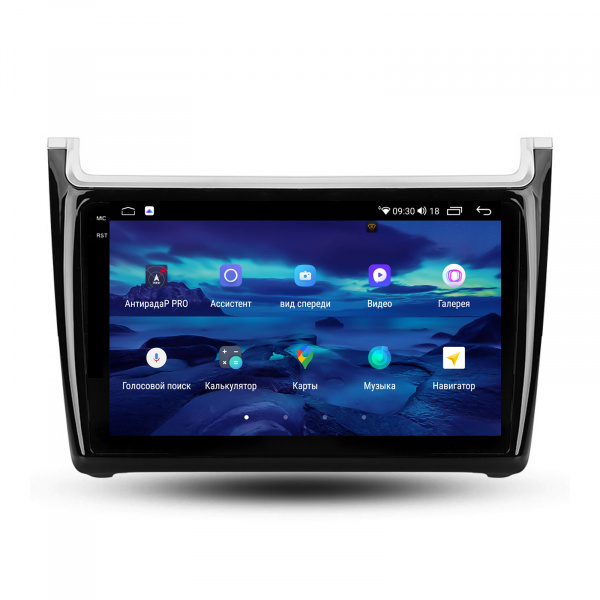 Магнитола на платформе Android Navi PRO 2K 6/128Gb 9" для Volkswagen Polo 2009-2020