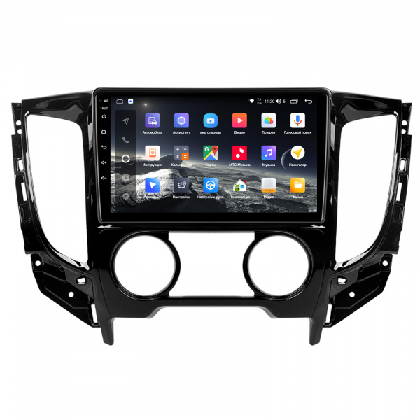 Магнитола Navi S Plus 4+32Gb 9" для Mitsubishi L200 2015-2019  F1 A/C