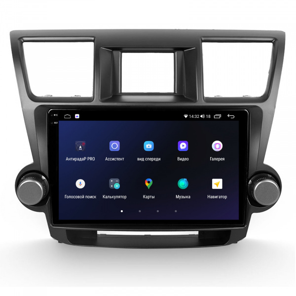 Магнитола на платформе Android Navi PRO 2K 4/32Gb 10" для Toyota Highlander 2007-2013