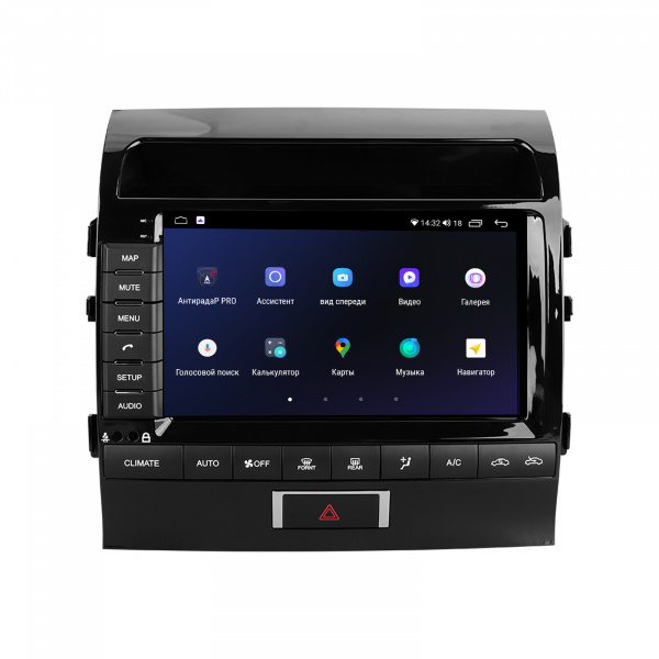 Магнитола на платформе Android Navi PRO 2K 4/32Gb 9" для Toyota Land Cruiser 200 2007-2015 Type-A