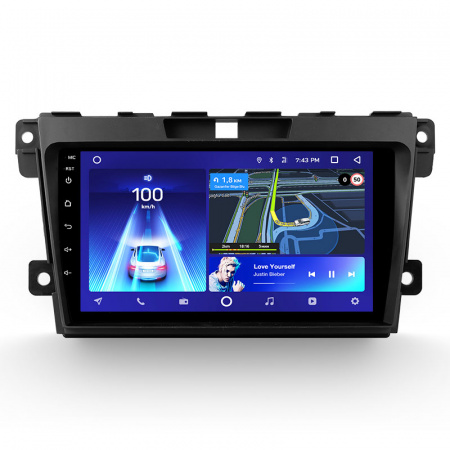 Установочный комплект для Mazda CX-7 2009-2012 9" черная матовая рамка