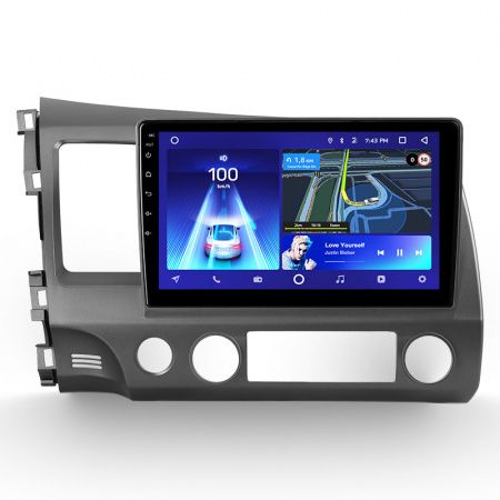 Установочный комплект для Honda Civic 2005-2012 10" графитовая матовая рамка