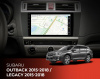 Установочный комплект для Subaru Legacy Outback 2014-2020 10" черная матовая рамка