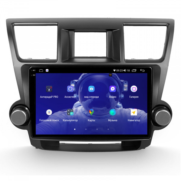 Магнитола на платформе Android Navi PRO 2K 4/64Gb 10" для Toyota Highlander 2007-2013