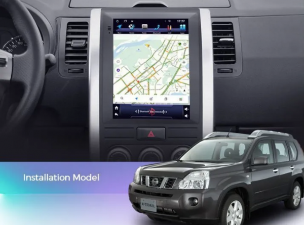 Магнитола Android в стиле Tesla Navi S Plus для Nissan X-Trail 2007-2015 4+32Gb 10.4"