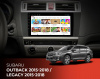Установочный комплект для Subaru Legacy Outback 2014-2020 10" черная матовая рамка
