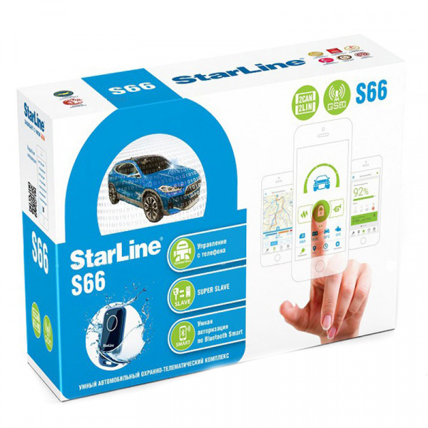 Автосигнализация StarLine S66 v2 BT 2CAN+2LIN