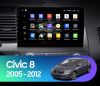 Установочный комплект для Honda Civic 2005-2012 10" графитовая матовая рамка