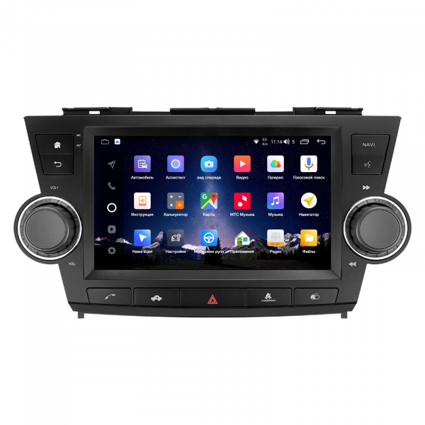 Магнитола Navi S Plus 4+64Gb 10" для Toyota Highlander 2007-2013 с кнопками управления