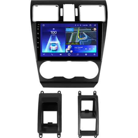 Установочный комплект для Subaru Forester/XV 2015-2018 черная матовая рамка