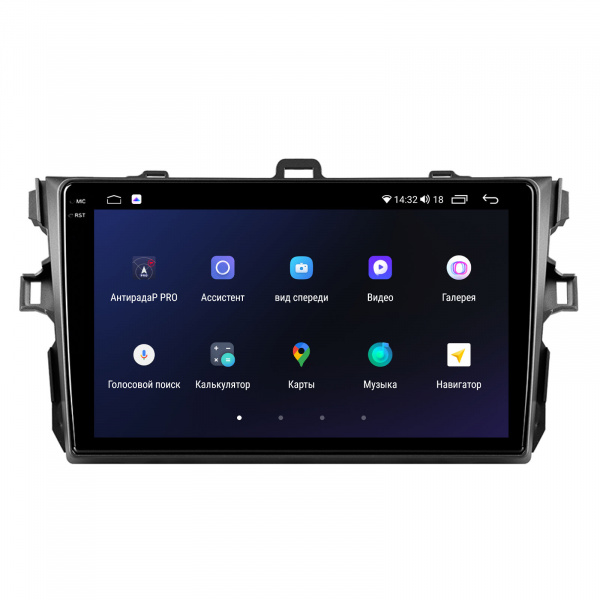 Магнитола на платформе Android Navi PRO 2K 4/32Gb 9" для Toyota Corolla 150 2006-2013