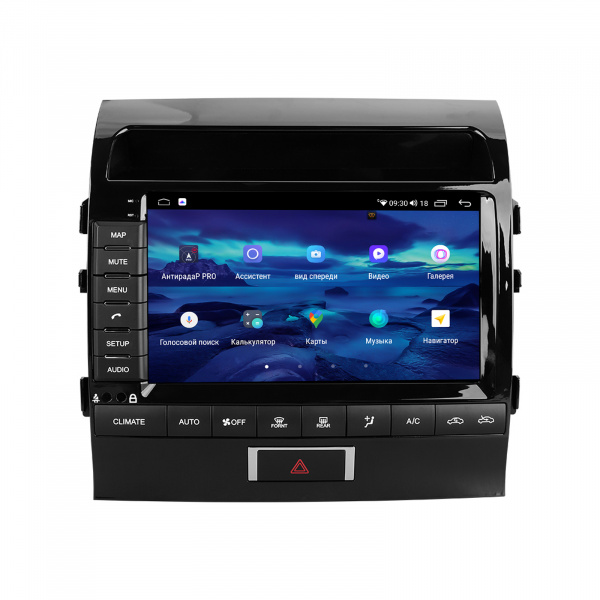 Магнитола на платформе Android Navi PRO 2K 6/128Gb 9" для Toyota Land Cruiser 200 2007-2015 Type-A