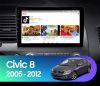Установочный комплект для Honda Civic 2005-2012 10" графитовая матовая рамка