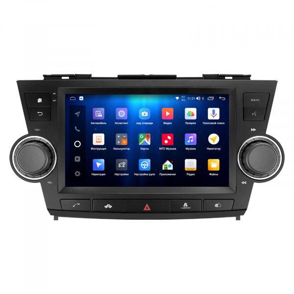 Магнитола Navi S Plus 6+128Gb 10" для Toyota Highlander 2007-2013 с кнопками управления