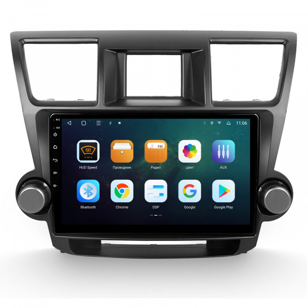 Магнитола Navi S 4+64Gb 10" для Toyota Highlander 2007-2013
