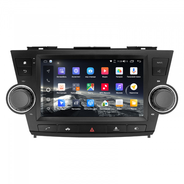 Магнитола Navi S Plus 2+32Gb 10" для Toyota Highlander 2007-2013 с кнопками управления